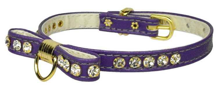 Bow Collar Purple 14